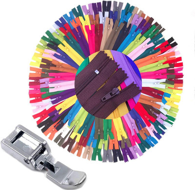 75Pcs 20 Inch 14 Inch and 9 Inch Mixed Size Nylon Coil Zipper Bulk with Zipper P