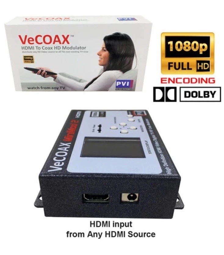 Vecoax MINIMOD 2 HDMI to Coax Modulator, NEW - Image 2 of 4
