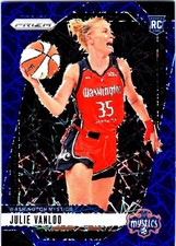 2024 Panini Prizm WNBA #42 Julie Vanloo Blue Velocity Prizms