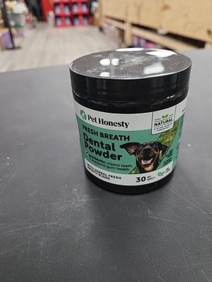 Pethonesty Fresh Breath Dental Powder For Dogs Mint 5.29 oz (150 g) EXP 2027