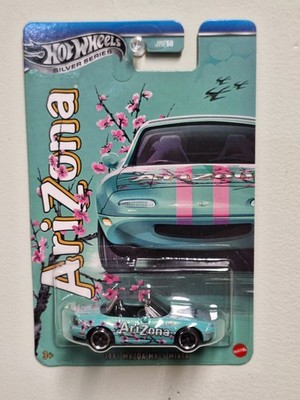 Hot Wheels 1991 Mazda MX-5  Miata Arizona Tea Silver Series - Ships In Protector