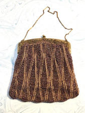 10 Antique Purse 1920's Iridescent Beaded Purse
