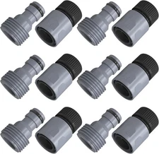 Garden Hose Quick Connector 3/4 Inch Plastic Garden Hose Quick Connect Fittings