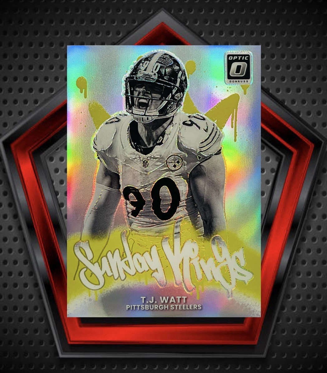 TJ Watt *Case Hit* 2025 Donruss Optic Sunday Kings Silver Prizm SP