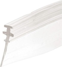 2m Transparent Shower Screen Seal Angled Bottom Strip Slide Fit Vinyl Bathroom