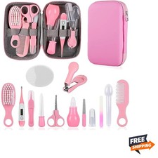 Baby Grooming Kit Infant Safety Set with Hair Brush Nail Clipper Travel