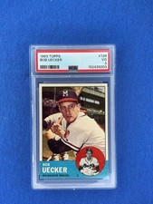 1963 Topps #126 Bob Uecker Braves HOF PSA 3