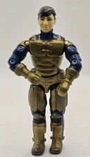1992 GI Joe Battle Corps BARRICADE Figure Blue/Gold READ 