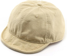Women's Vintage Short Brim Baseball-Cap Adjustable Unstructured Soft Cotton Plai