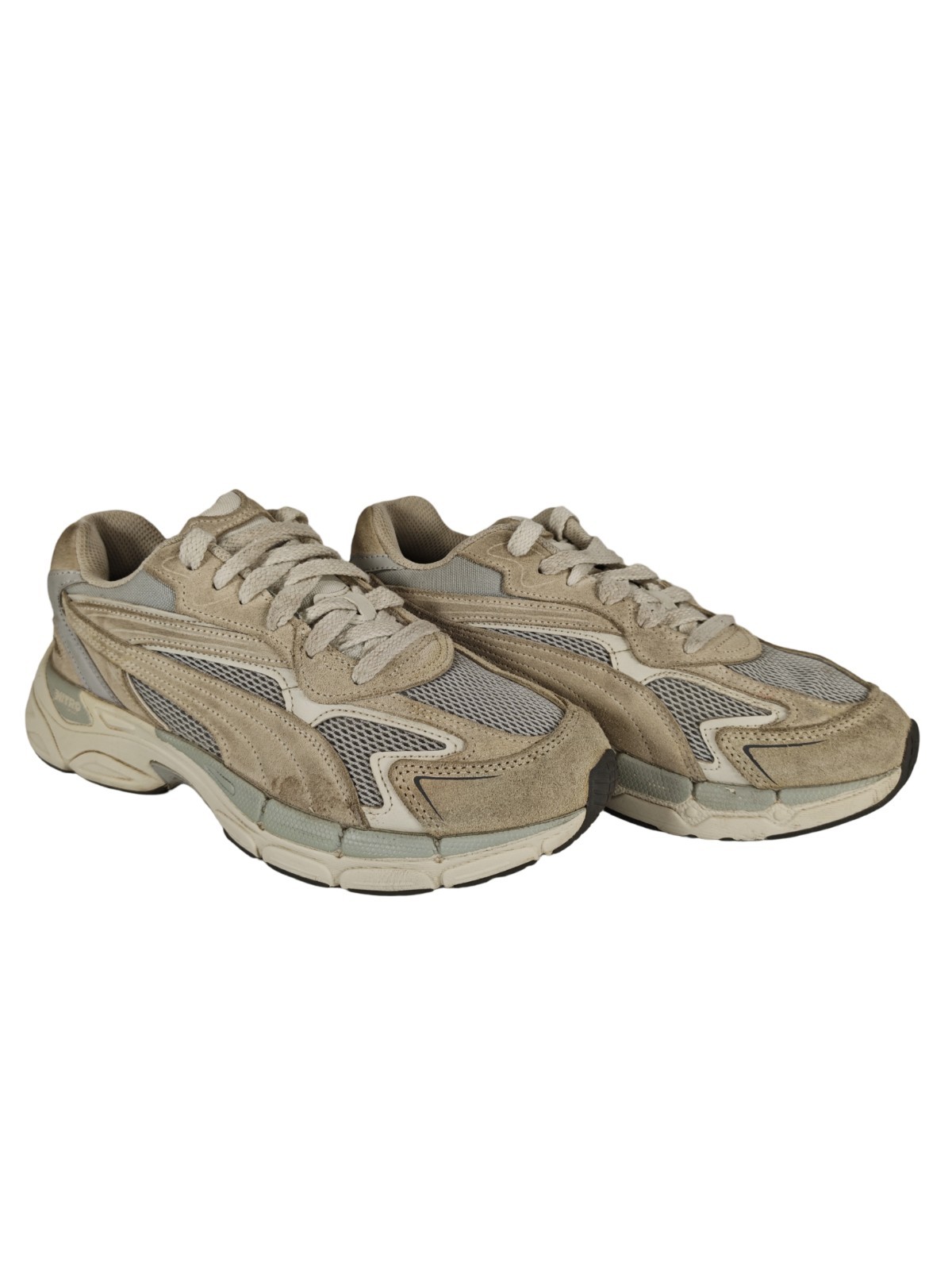 Puma Teveris Nitro Shoes Men's Size US 9 Harbor Mist / Vapor Grey Sneakers