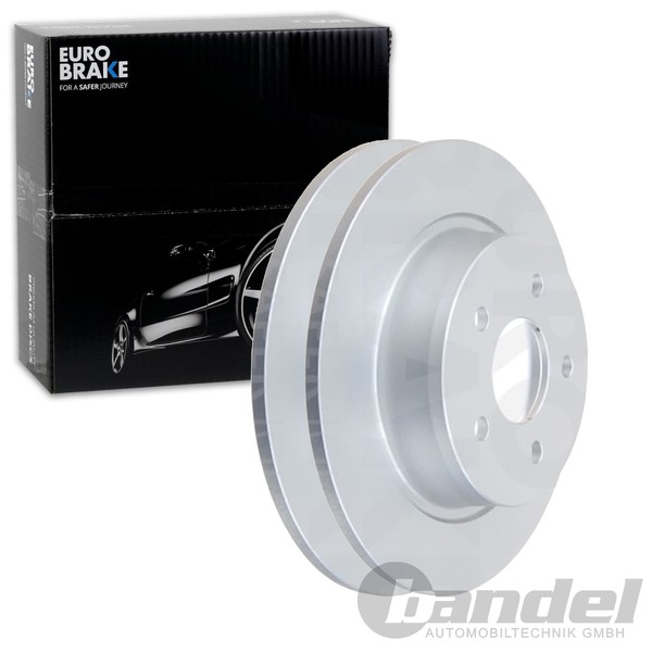 2X Eurobrake Bremsscheiben 280Mm Voll Hinten Passend FÜR Ford C-MAX Grand Kuga-image