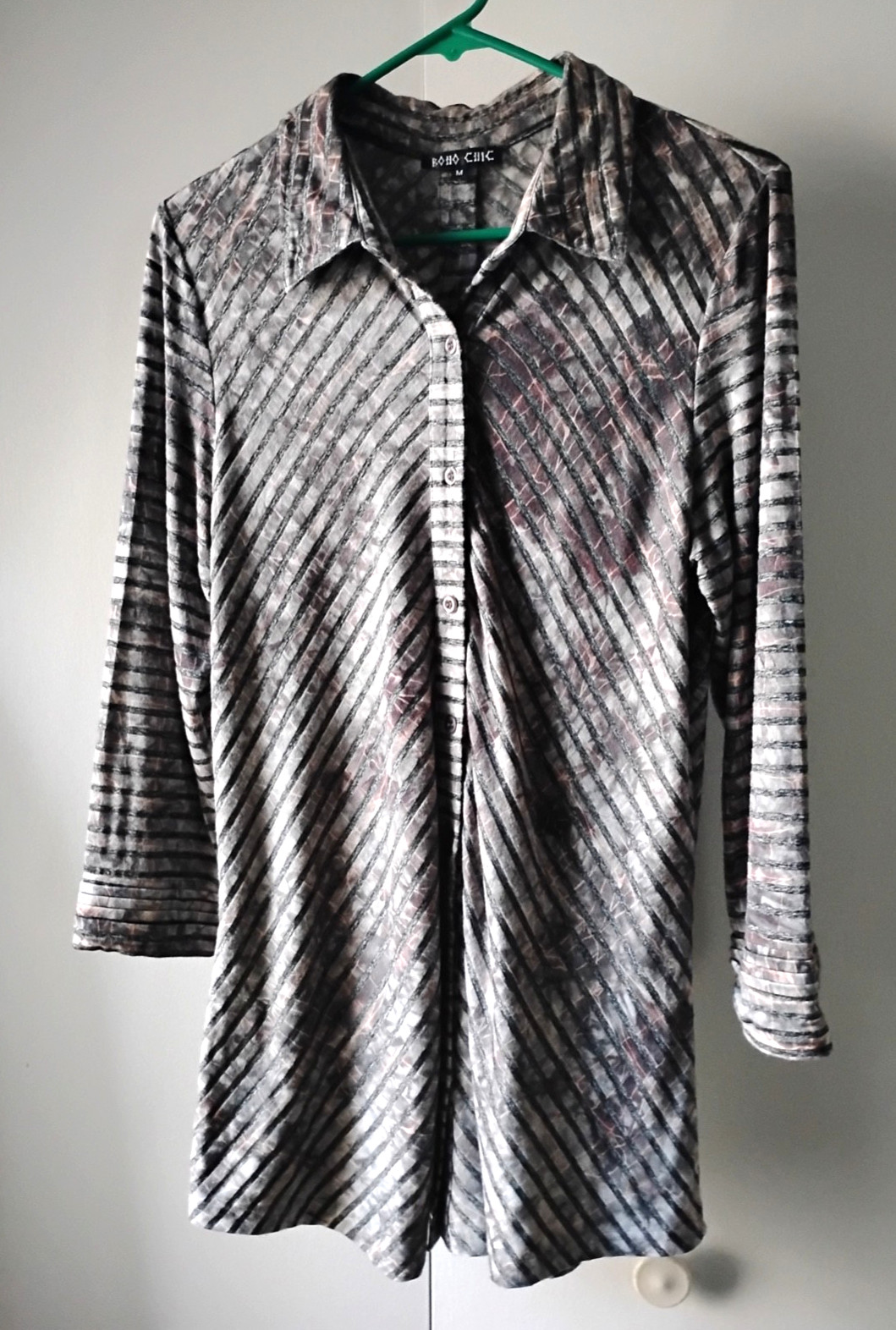 BOHO CHIC button down front and back (Size M)--B2 - image 1