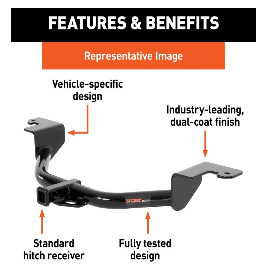 Curt Class 1 Trailer Hitch 11290 for 99-03 Acura CL / TL / 98-07 Honda Accord - Image 2 of 4