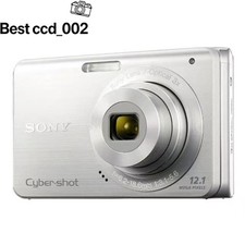 Good Condition Sony Cyber-shot DSC-W190 Digital Camera Silver Tested Charger SD