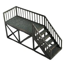 1/64 Staircase Model Diorama Small DIY Attic Ladder for Home Decor Landscape