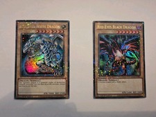 YuGiOh BLUE-EYES WHITE DRAGON  RED-EYES BLACK DRAGON ULTRA PARALLEL