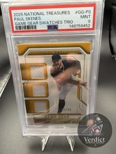2025 Panini National Treasures - Game Gear Swatches Trio Paul Skenes #GG-PS /99