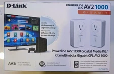 D-Link Powerline DHP-P621AV AV2 1000 Gigabit Media Kit