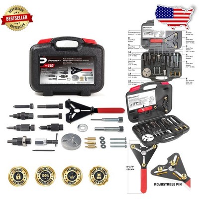 Master AC Clutch Tool Kit 23 Pc Automotive Compressor Service Remover Installer