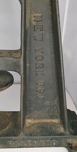 VTG Defiance Button Machine Company No. 1920 Antique Cast Iron Made in New York - Picture 7 of 15