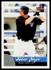 2007 Fleer #368 Adam Lind Toronto Blue Jays Baseball Card NM Rookie RC. rookie card picture