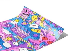 Rwraps Alien Science Fiction Vacation Destinations Gloss Vinyl Film Wrap 59in x