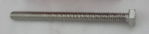 10 Stainless Steel Full Threaded Machine Screw Hex Head 1/2-13 x 6''