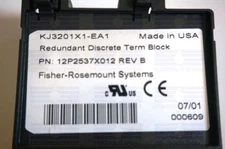EMERSON DELTAV KJ3201X1-EA1 REDUNDANT DISCRETE TERM BLOCK 12P2537, VE4032S1T2B1