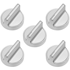 5Pk New Genuine OEM For Whirlpool Original W10594481 Stainless Knob WPW10594481