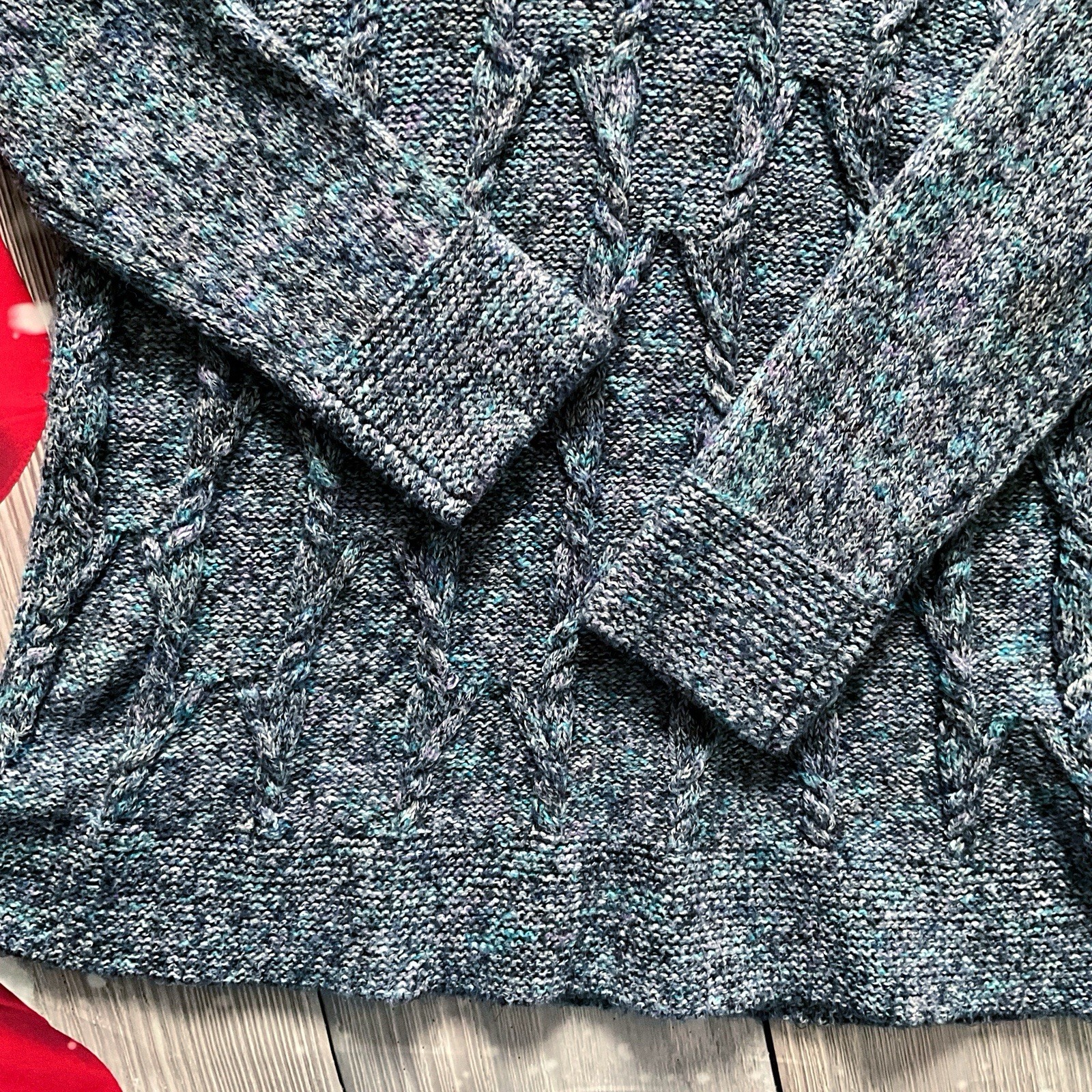 Westport Pullover Knit Sweater Split Cowlneck Lon… - image 10