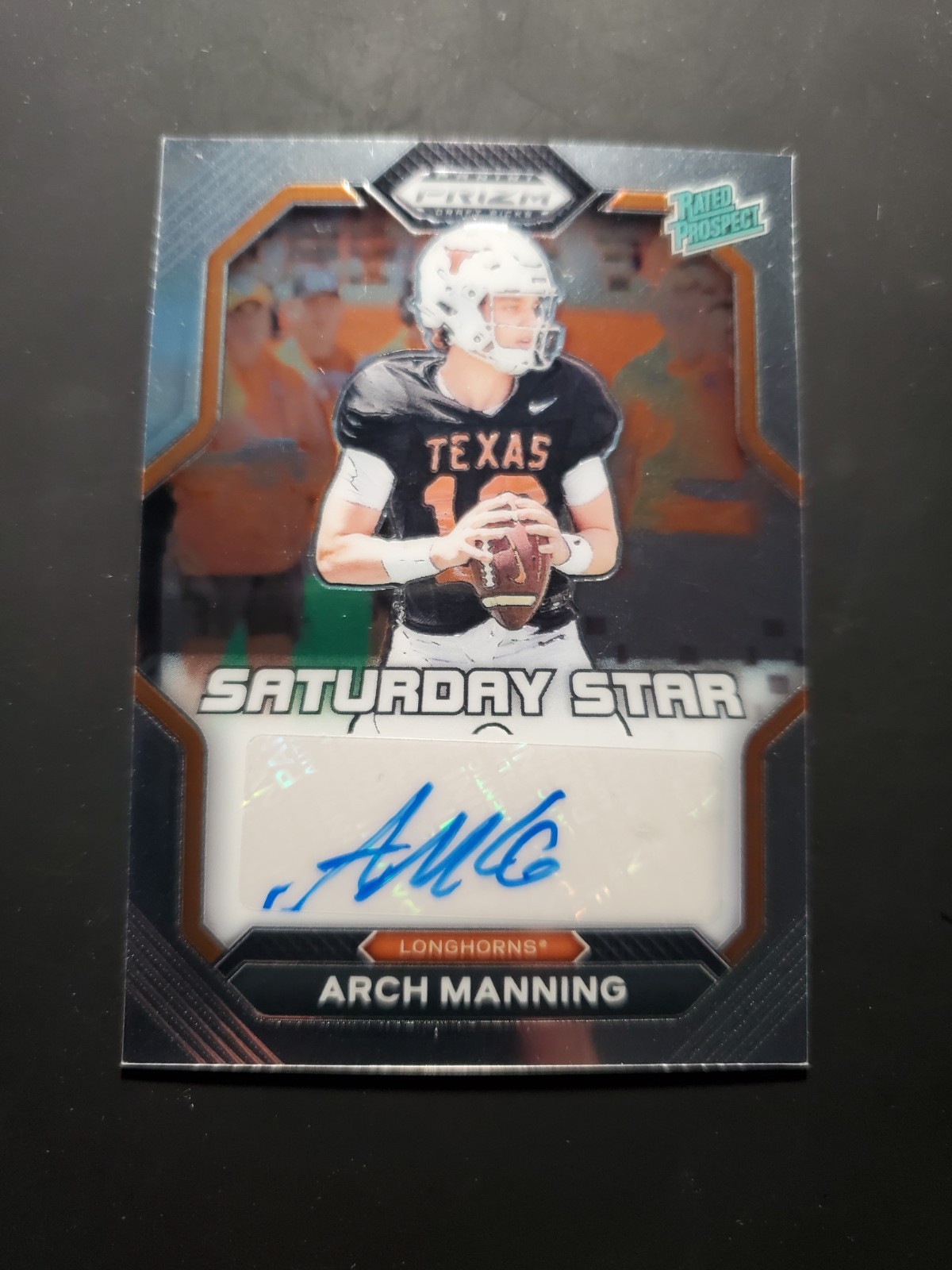 ARCH MANNING 2023 PANINI PRIZM DRAFT PICKS #SSS-ARM SATURDAY STAR AUTO RC