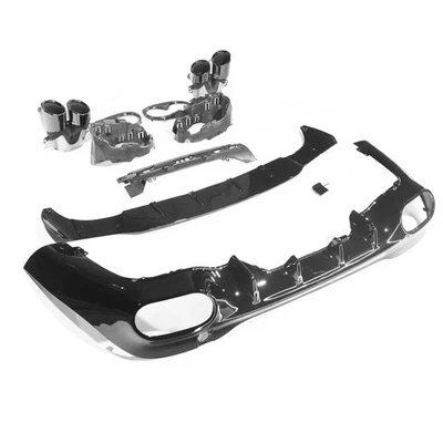 CT CARBON MERCEDES W118 CLA & CLA35 GLOSS BLACK QUAD TIP DIFFUSER