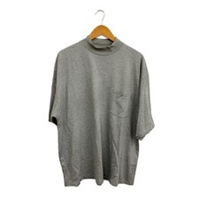 Nanamica Men's Cotton Mock Neck Tee Gray L Plain TShirt