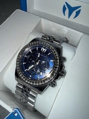    RARE!! Invicta TechnoMarine Manta Ray Watch  - 42mm Silver Blue TM-222017