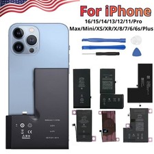 Replacement Internal Battery For iPhone 6 7 8 XR SE 11 12 13 14 15 16 Tools LOT