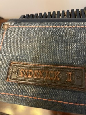 Rare Vintage Zenith Sidekick Model E1343 Denim Wrapped 1975 TV