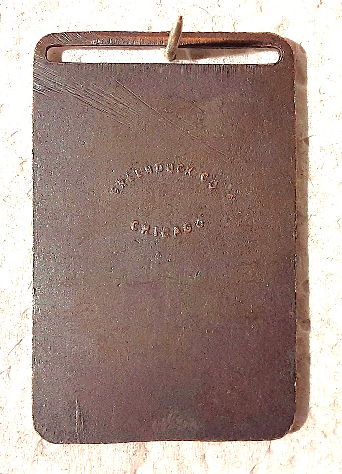 * RARE * Antique Metal Adv. Watch Fob - 1897 National Assn. of Stationary Eng.