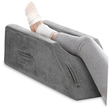 Leg Elevation Pillow for Leg/Knee Surgery Small Grey 25.5" 9.4" 7.5" 