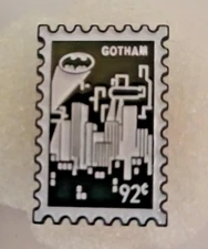 GOTHAM CITY STAMP- ENAMEL PIN-SHIP ALL THE PIN YOU BUY FOR $4.99-VISIT OUR STORE