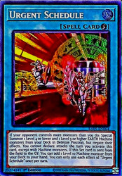 Urgent Schedule RA05-EN064 Ultimate Rare 1st Edition