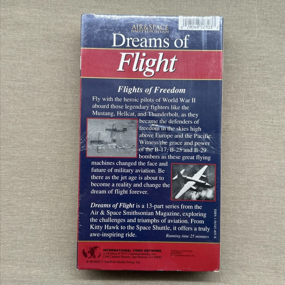 Air & Space Smithsonian: Dreams of Flight - Flights of Freedom (VHS 1995 NEW) - Image 2 of 4