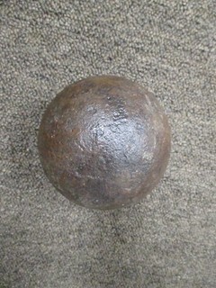 Civil War era 18 # LB dug Solid Shot Cannonball Artillery relic appr 5" Diameter