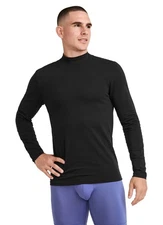 Jockey Men's Cotton Stretch Long Sleeve Mock Neck Tee