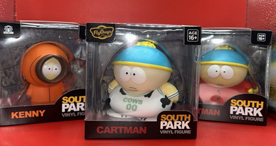 Two Variations of Cartman AND KENNY South Park Vinyl Figure NIB FLY GUYS
