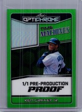 Ken Griffey Jr 2025 Leaf Optichrome Baseball 1/1 Pre Production Proof