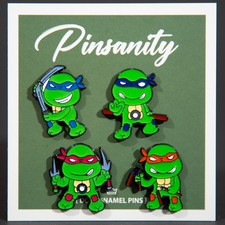 Cute Ninja Turtles Pin Set - Fast shipping from USA - TMNT