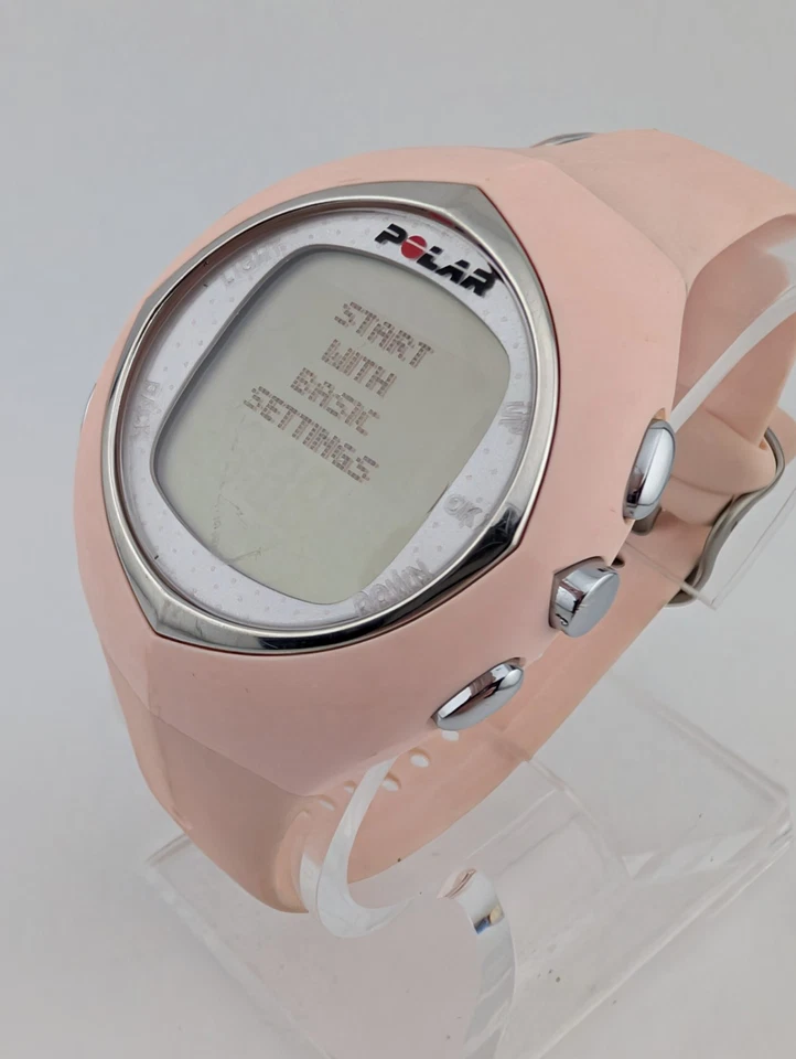 Reloj de fitness digital Polar F6 para mujer estuche de 40 mm correa rosa nuevo reloj con batería solamente Foto 2 de 4