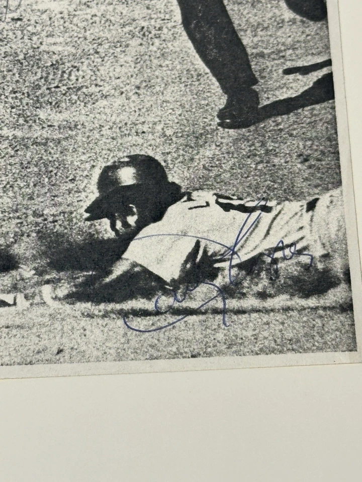 Foto firmada por Davey Lopez Wayne Garrett JSA Mets Dodgers Foto 3 de 4