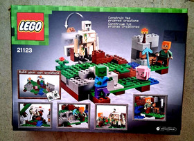 Sealed, 2016 LEGO MINECRAFT 21123 The Iron Golem - 208 pcs - Retired -NEW