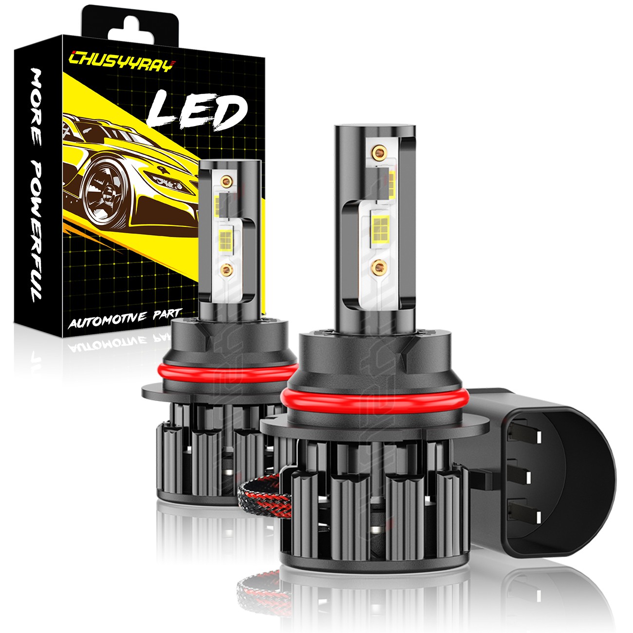For Ford Ranger 1989-1992 2PC 9004 LED Headlight Bulbs High/Low Dual Beam 6000K